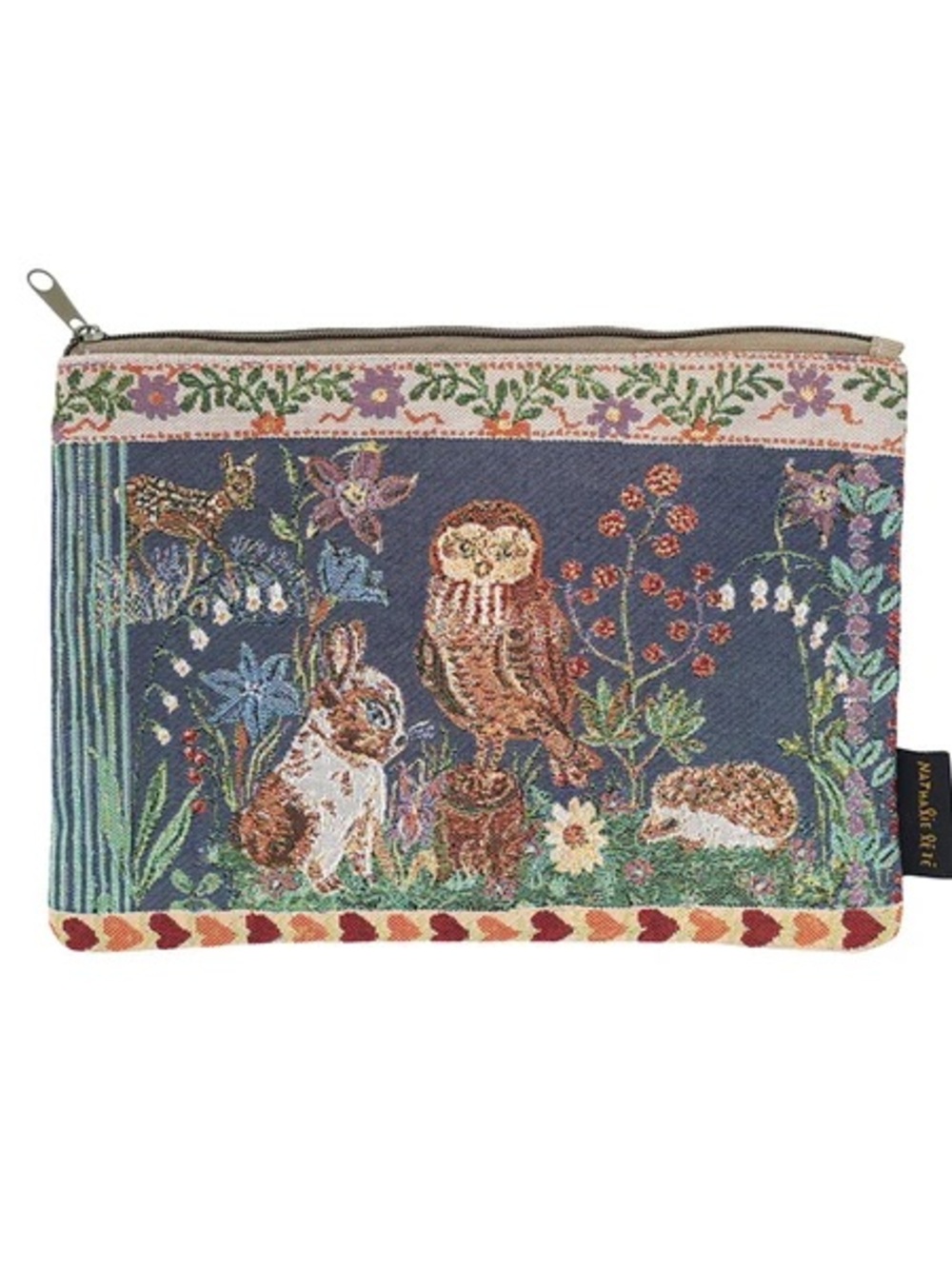 Nathalie Lete! Tapastry Zip Up pouch! Authentic Original. Gobelins fabric! Owl!
